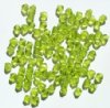 100 4mm Faceted Peridot Bicone Beads